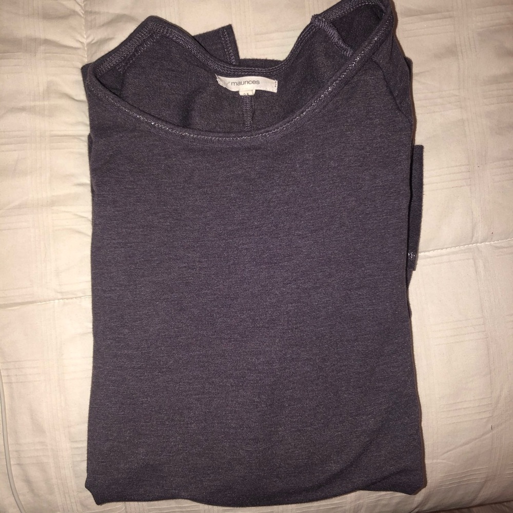 A thin purple long sleeve